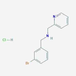 molecular formula C13H14BrClN2 B4175202 (3-bromobenzyl)(2-pyridinylmethyl)amine hydrochloride 