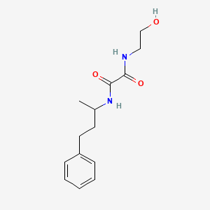 molecular formula C14H20N2O3 B4175239 N-(2-hydroxyethyl)-N'-(1-methyl-3-phenylpropyl)ethanediamide 
