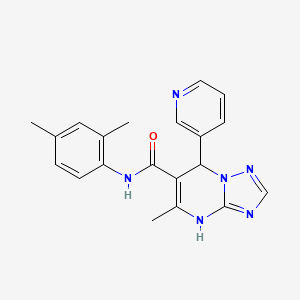 molecular formula C20H20N6O B4175247 N-(2,4-dimethylphenyl)-5-methyl-7-(3-pyridinyl)-4,7-dihydro[1,2,4]triazolo[1,5-a]pyrimidine-6-carboxamide 