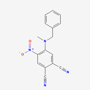 molecular formula C16H12N4O2 B4175293 4-[benzyl(methyl)amino]-5-nitrophthalonitrile 