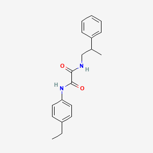 molecular formula C19H22N2O2 B4175309 N-(4-ethylphenyl)-N'-(2-phenylpropyl)ethanediamide 