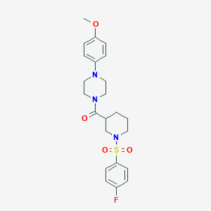 1-({1-[(4-fluorophenyl)sulfonyl]-3-piperidinyl}carbonyl)-4-(4-methoxyphenyl)piperazine