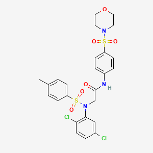 molecular formula C25H25Cl2N3O6S2 B4175360 N~2~-(2,5-dichlorophenyl)-N~2~-[(4-methylphenyl)sulfonyl]-N~1~-[4-(4-morpholinylsulfonyl)phenyl]glycinamide 