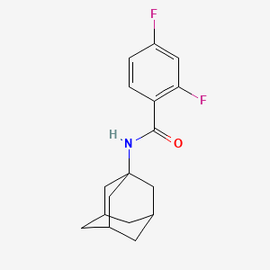 molecular formula C17H19F2NO B4175517 N-1-adamantyl-2,4-difluorobenzamide 