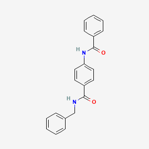 molecular formula C21H18N2O2 B4175556 4-(benzoylamino)-N-benzylbenzamide 