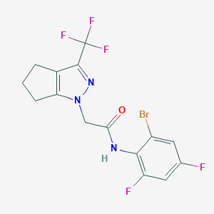 N-(2-bromo-4,6-difluorophenyl)-2-[3-(trifluoromethyl)-5,6-dihydrocyclopenta[c]pyrazol-1(4H)-yl]acetamide