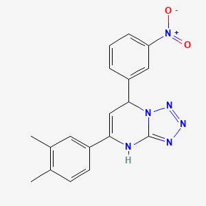 molecular formula C18H16N6O2 B4175645 5-(3,4-dimethylphenyl)-7-(3-nitrophenyl)-4,7-dihydrotetrazolo[1,5-a]pyrimidine CAS No. 827013-53-6