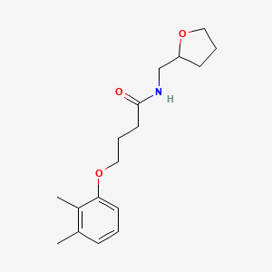molecular formula C17H25NO3 B4175686 4-(2,3-dimethylphenoxy)-N-(tetrahydro-2-furanylmethyl)butanamide 