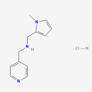 molecular formula C12H16ClN3 B4175770 [(1-methyl-1H-pyrrol-2-yl)methyl](4-pyridinylmethyl)amine hydrochloride 