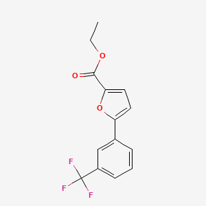 molecular formula C14H11F3O3 B4175802 ethyl 5-[3-(trifluoromethyl)phenyl]-2-furoate 