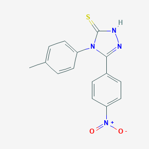 5-(4-Nitro-phenyl)-4-p-tolyl-4H-[1,2,4]triazole-3-thiol