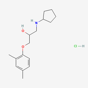 molecular formula C16H26ClNO2 B4175958 1-(cyclopentylamino)-3-(2,4-dimethylphenoxy)-2-propanol hydrochloride 