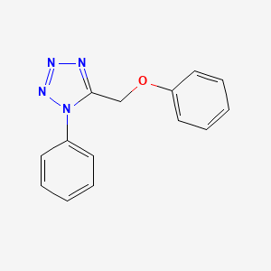 molecular formula C14H12N4O B4175964 5-(phenoxymethyl)-1-phenyl-1H-tetrazole 