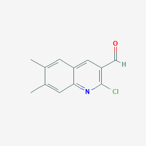 molecular formula C12H10ClNO B417603 2-Chloro-6,7-dimethylquinoline-3-carbaldehyde CAS No. 94856-39-0