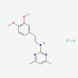 molecular formula C16H22ClN3O2 B4176151 N-[2-(3,4-dimethoxyphenyl)ethyl]-4,6-dimethyl-2-pyrimidinamine hydrochloride 
