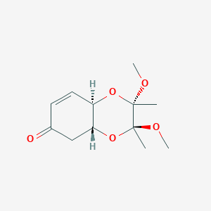 B041763 (2S,3S,4aR,8aR)-2,3,4a,8a-Tetrahydro-2,3-dimethoxy-2,3-dimethyl-1,4-benzodioxin-6(5H)-one CAS No. 286936-09-2