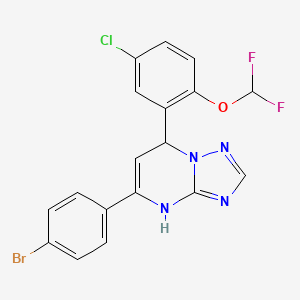 5-(4-bromophenyl)-7-[5-chloro-2-(difluoromethoxy)phenyl]-4,7-dihydro[1,2,4]triazolo[1,5-a]pyrimidine