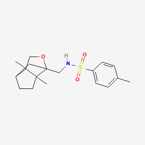 molecular formula C18H25NO3S B4176372 N-[(6,7-dimethyl-4-oxatricyclo[4.3.0.0~3,7~]non-3-yl)methyl]-4-methylbenzenesulfonamide 