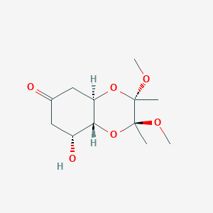 molecular formula C12H20O6 B041764 (2S,3S,4aR,8R,8aR)-Hexahydro-8-hydroxy-2,3-dimethoxy-2,3-dimethyl-1,4-benzodioxin-6(5H)-one CAS No. 286936-08-1