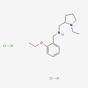 molecular formula C16H28Cl2N2O B4176577 (2-ethoxybenzyl)[(1-ethyl-2-pyrrolidinyl)methyl]amine dihydrochloride 