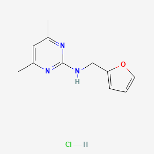 molecular formula C11H14ClN3O B4176600 N-(2-furylmethyl)-4,6-dimethyl-2-pyrimidinamine hydrochloride 