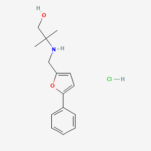 molecular formula C15H20ClNO2 B4176604 2-methyl-2-{[(5-phenyl-2-furyl)methyl]amino}-1-propanol hydrochloride 