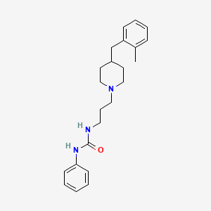 molecular formula C23H31N3O B4176642 N-{3-[4-(2-methylbenzyl)-1-piperidinyl]propyl}-N'-phenylurea 