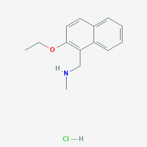molecular formula C14H18ClNO B4176679 [(2-ethoxy-1-naphthyl)methyl]methylamine hydrochloride 