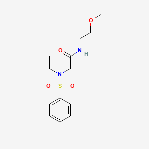 molecular formula C14H22N2O4S B4176726 N~2~-ethyl-N~1~-(2-methoxyethyl)-N~2~-[(4-methylphenyl)sulfonyl]glycinamide 