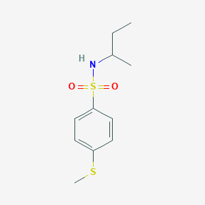 molecular formula C11H17NO2S2 B4176771 N-(sec-butyl)-4-(methylthio)benzenesulfonamide 