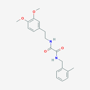 molecular formula C20H24N2O4 B4176882 N-[2-(3,4-dimethoxyphenyl)ethyl]-N'-(2-methylbenzyl)ethanediamide 