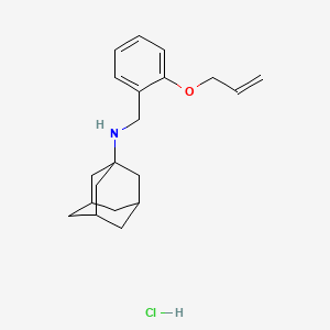 molecular formula C20H28ClNO B4176883 N-[2-(allyloxy)benzyl]-1-adamantanamine hydrochloride 