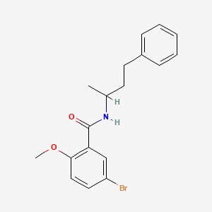 molecular formula C18H20BrNO2 B4176888 5-bromo-2-methoxy-N-(1-methyl-3-phenylpropyl)benzamide 