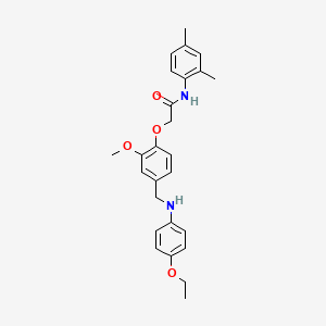 molecular formula C26H30N2O4 B4176913 N-(2,4-dimethylphenyl)-2-(4-{[(4-ethoxyphenyl)amino]methyl}-2-methoxyphenoxy)acetamide 