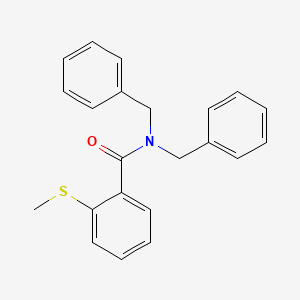 molecular formula C22H21NOS B4176937 N,N-dibenzyl-2-(methylthio)benzamide 