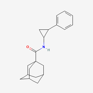 molecular formula C20H25NO B4176965 N-(2-phenylcyclopropyl)-1-adamantanecarboxamide 