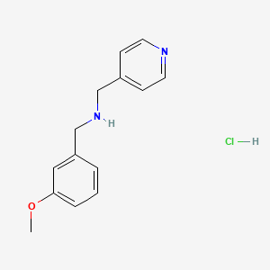 molecular formula C14H17ClN2O B4177004 (3-methoxybenzyl)(4-pyridinylmethyl)amine hydrochloride 