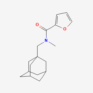 molecular formula C17H23NO2 B4177023 N-(1-adamantylmethyl)-N-methyl-2-furamide 