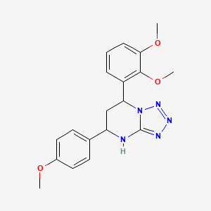 molecular formula C19H21N5O3 B4177219 7-(2,3-dimethoxyphenyl)-5-(4-methoxyphenyl)-4,5,6,7-tetrahydrotetrazolo[1,5-a]pyrimidine 