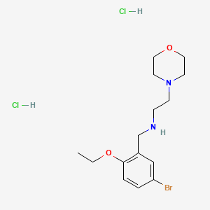 molecular formula C15H25BrCl2N2O2 B4177262 N-(5-bromo-2-ethoxybenzyl)-2-(4-morpholinyl)ethanamine dihydrochloride 
