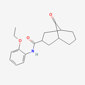 molecular formula C18H23NO3 B4177297 N-(2-ethoxyphenyl)-9-oxobicyclo[3.3.1]nonane-3-carboxamide 