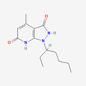 molecular formula C14H21N3O2 B4177443 1-(1-ethylpentyl)-3-hydroxy-4-methyl-1,7-dihydro-6H-pyrazolo[3,4-b]pyridin-6-one 