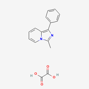 molecular formula C16H14N2O4 B4177558 3-methyl-1-phenylimidazo[1,5-a]pyridine oxalate 