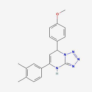 molecular formula C19H19N5O B4177583 5-(3,4-dimethylphenyl)-7-(4-methoxyphenyl)-4,7-dihydrotetrazolo[1,5-a]pyrimidine 