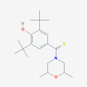 molecular formula C21H33NO2S B4177650 2,6-di-tert-butyl-4-[(2,6-dimethyl-4-morpholinyl)carbonothioyl]phenol 