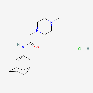 molecular formula C17H30ClN3O B4177705 N-1-adamantyl-2-(4-methyl-1-piperazinyl)acetamide hydrochloride 