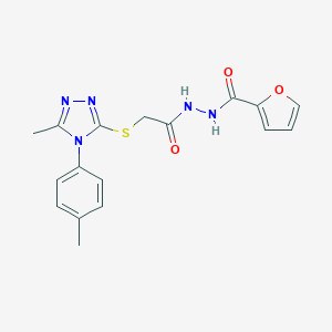N'-(2-{[5-methyl-4-(4-methylphenyl)-4H-1,2,4-triazol-3-yl]sulfanyl}acetyl)-2-furohydrazide