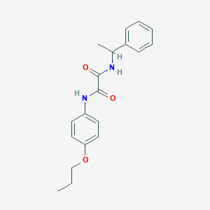 molecular formula C19H22N2O3 B4177722 N-(1-phenylethyl)-N'-(4-propoxyphenyl)ethanediamide 