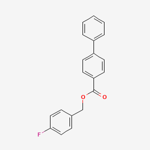 molecular formula C20H15FO2 B4177805 4-fluorobenzyl 4-biphenylcarboxylate 