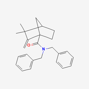 molecular formula C25H29NO B4177840 N,N-dibenzyl-3,3-dimethyl-2-methylenebicyclo[2.2.1]heptane-1-carboxamide 